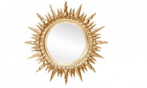 Зеркало круглое золото (1810(1) в Нижнем Тагиле - nizhniy-tagil.mebel-74.com | фото